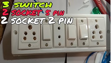 How to make 3 switch 2  5 pin socket 2 pin socket  board wiring | board wiring karne ka Asan tarika