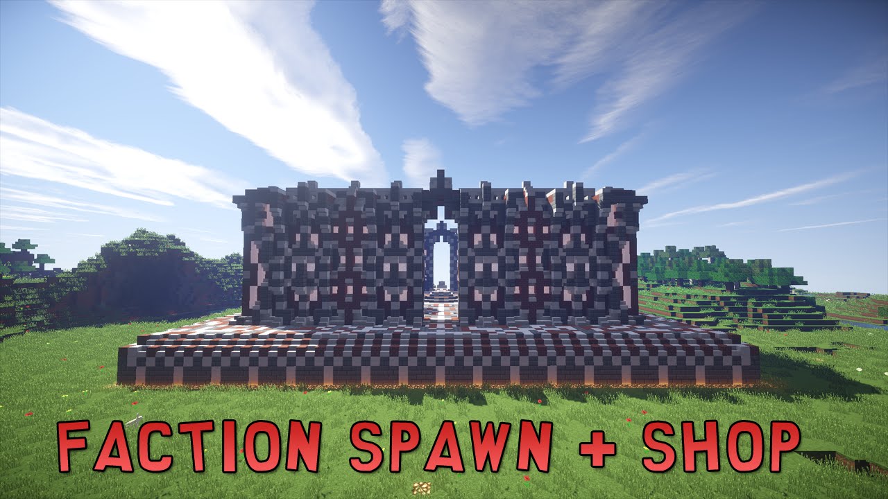 Minecraft - Small Faction Spawn + Shop - Brick/Quartz 