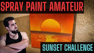 Sunset Spray Paint First Try / Total Beginner Experience