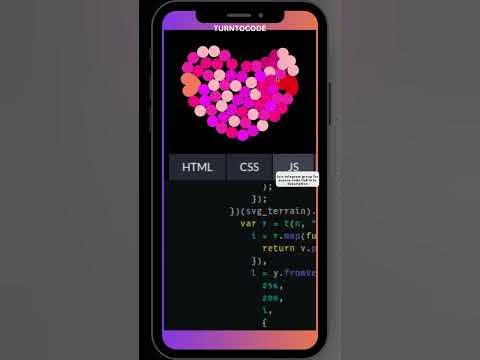Heart Shape Using Html, CSS and JavaScript #shortvideos #coding # ...