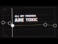 All my friends are toxic | slowed audio | capcut edit