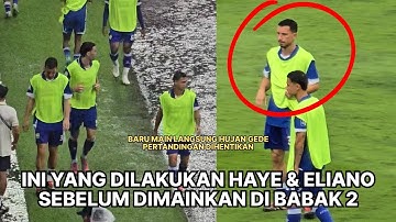 AKSI HAYE & ELIANO MENGAMATI MATCH PERSIB VS PERSEBAYA DARI BENCH