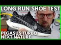 NIKE PEGASUS TURBO NEXT NATURE -  Long Run Shoe Test - PLANET SAVER or TRASH and GLUE? | EDDBUD