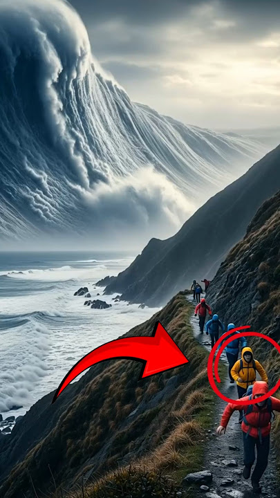 Tsunami Warning Seconds Before the Disaster