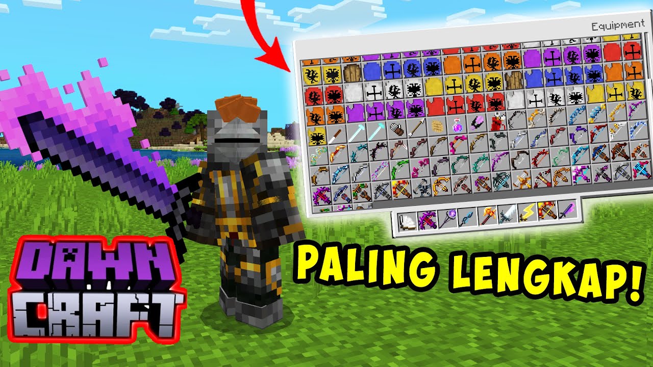 TERBARU!! MODPACK LENGKAP DAWNCRAFT MCPE/BEDROCK 1.20!! - YouTube