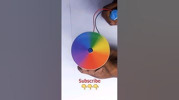 Newtons Disc - Reverse RAINBOW (Blending colors to be white)