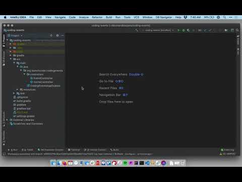 Java Coding Events