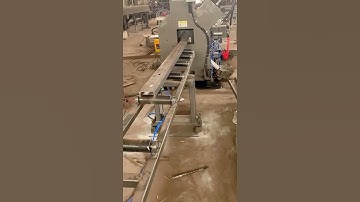 CNC U Steel Punching Machine Line Working #steelfabrication #metalprocessing #steelstructure