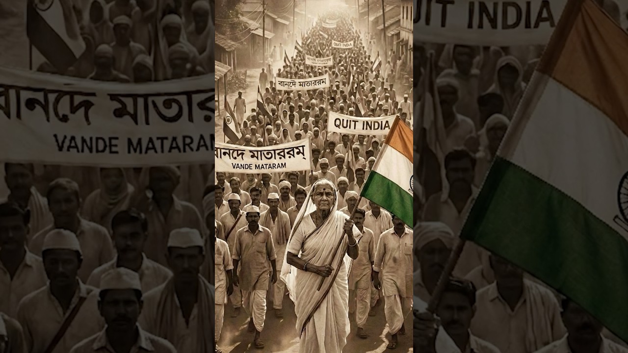 Matangini Hazra(73 years old): Bengal’s Brave Freedom Fighter 🇮🇳 #shorts