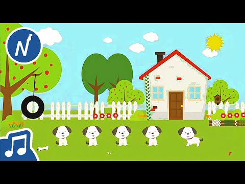 Counting From 1-5 Song | Dogs & Cats  | Preschool