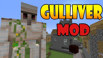 Minecraft Mods: Gulliver mod - BE A GIANT, SHRINK TO TINY SIZE! (HD)