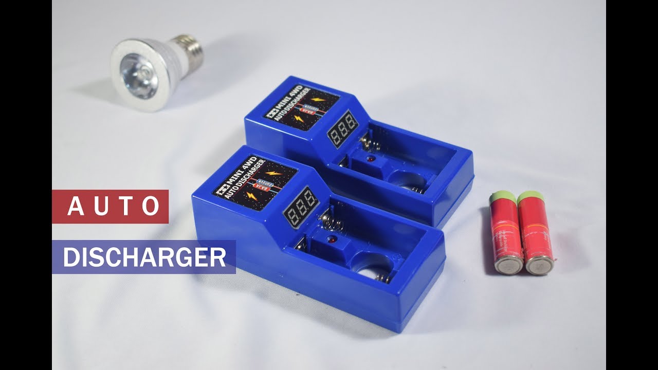 AUTO DISCHARGER BATTERY AA NIMH/NICD/ALKALINE MINI 4WD tamiya YouTube