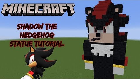 Minecraft Tutorial: Shadow the Hedgehog Statue (Sonic the Hedgehog)