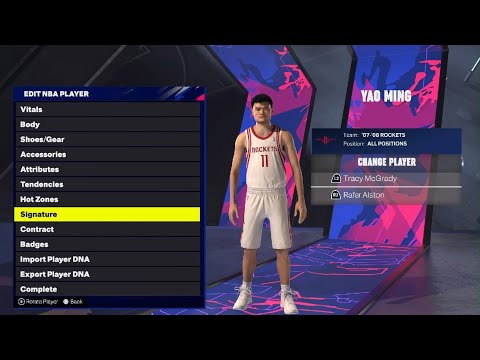 NBA 2K25: Yao Ming Jumpshot & signature Fix - YouTube