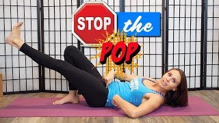 Stop Popping Hips During Leg Lifts