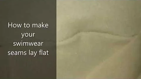 Swimwear Sewing Tutorial - How to Press Swimwear S...