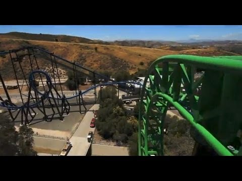 Green Lantern First Flight On-Ride POV Six Flags Magic Mountain SFMM Rider Cam 1080p HD