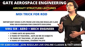 trick of moment of Inertia of rod | mechanical vibration| GATE AEROSPACE ENGINEERING LECTURES series