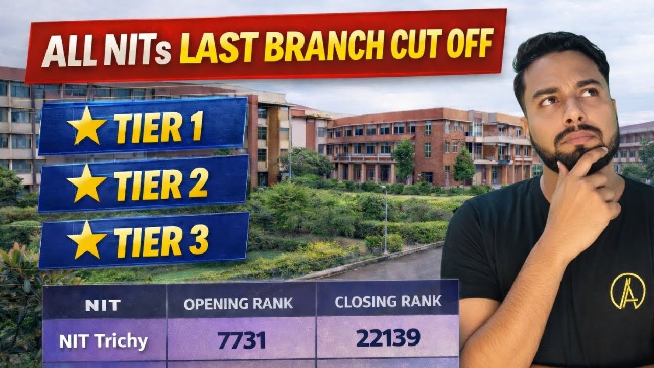 Minimum Marks Required for Top NITs 🤔🔴| JEE MAINS 2026 NITs CUT OFF⁉️😱 ...