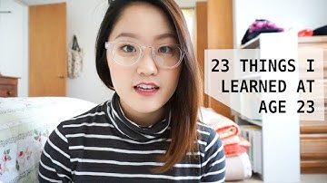 23 Things I Learned at Age 23
