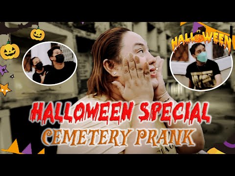 HALLOWEEN SPECIAL CEMETERY PRANK | PETITE TV