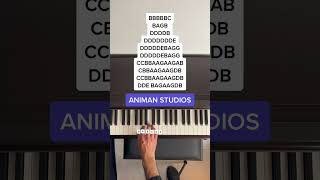 Animan Studios Meme Song - Ballin (perfect piano) mobile piano tutorial 
