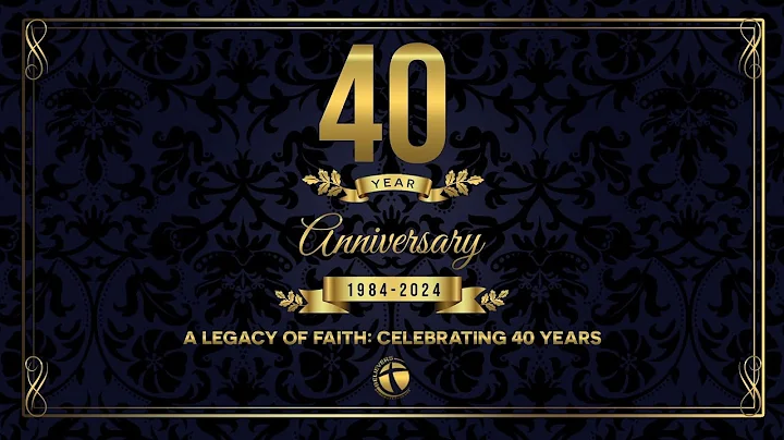 Join us in celebrating 40 years of God's faithfulness! 🎊 💙 #Church #Anniversary #Faith #Legacy