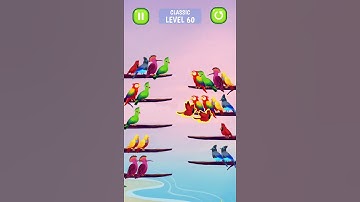 Bird Sort - Color Puzzle Level - 060 #gameplay #shorts #puzzle #puzzlegames #mobilegameplay #games