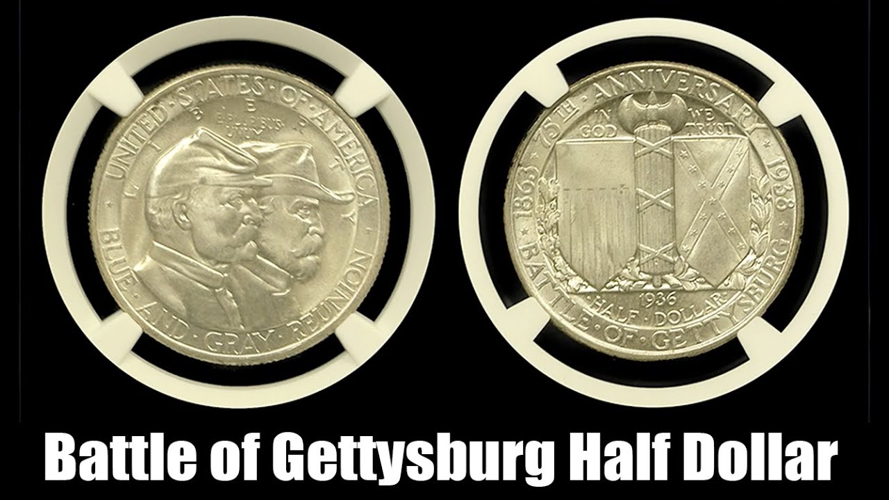 Battle of Gettysburg half dollar YouTube