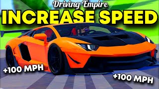HOW TO GET FASTER ACCELERATION IN DRIVING EMPIRE ROBLOX