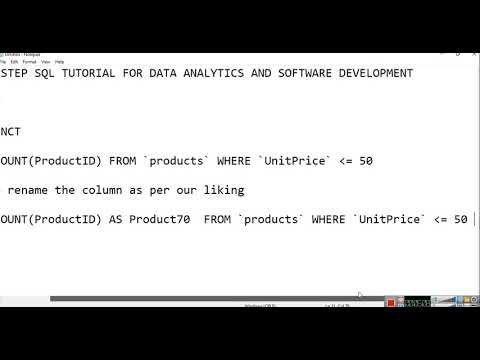 COUNT values and