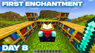 Minecraft, but I'm beating it for the first time.. Day 8