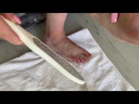 [4k] Pedicure and foot file (part 2) | Bella Feet