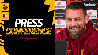 🟨 LIVE 🟥 La conferenza stampa di Daniele De Rossi e Lorenzo Pellegrini alla vigilia di Roma-Milan