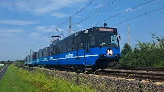 Westbound MetroLink Red Line train thru YMCA Loop Trail - Belleville IL 26