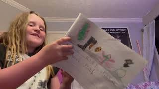 Reading my kindergarten journal