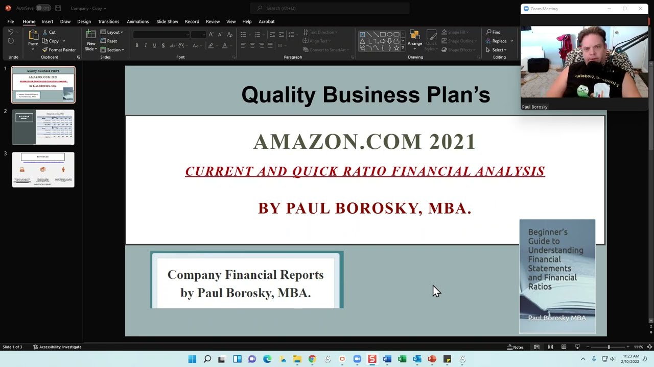 Amazon.com Financial Analysis 2021 – Current Ratio and Quick Ratio – Short and Sweet!