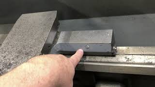 Oiling a Logan 14 lathe
