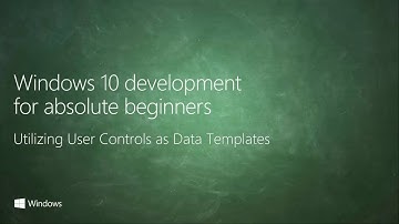 UWP-042 - Utilizing User Controls as Data Templates