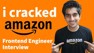 I joined Amazon as a Frontend Engineer