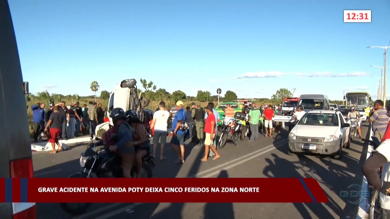 Grave acidente na Avenida Poty deixa cinco feridos na zona norte 24 07 2023