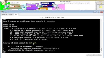 Static routing between 4 Routers in Pashto.
