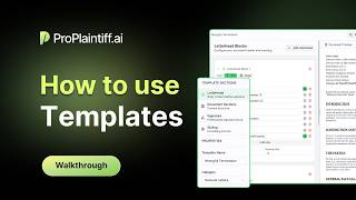 How to use Templates for Demand Letters &amp; Medical Chronologies | ProPlaintiff.ai