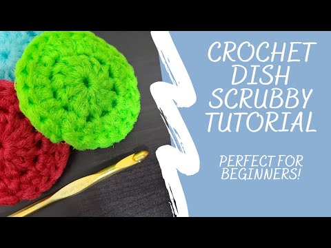 Fun Crocheted Textured Dish Scrubber / Scrubby / Scrubbie Tutorial