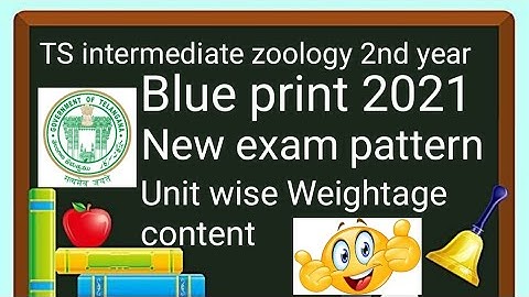 TS inter 2nd year zoology blue print ||chapter wise Weightage for IPE ||After 30% reduction syllabus