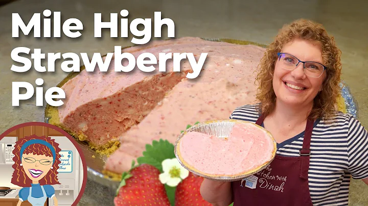 Mile High Strawberry Pie | Frozen Strawberry Pie | Summer Dessert