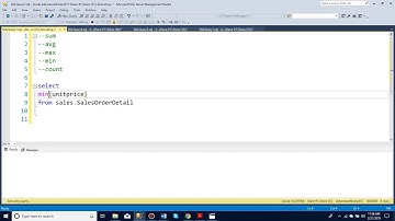 How to use aggregate functions in SQL server manager