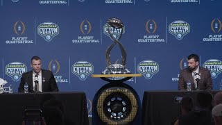 Ryan Day, Mario Cristobal press conference ahead of Cotton Bowl