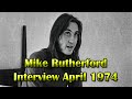 Mike Rutherford - Interview April 1974