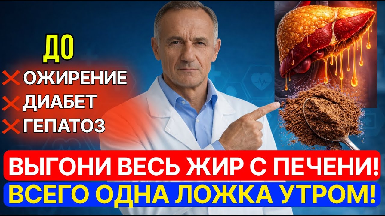 ЖИР УЙДЁТ С ПЕЧЕНИ! ЭТОТ ПРОДУКТ ЧИСТИТ ЛУЧШЕ ЛЮБЫХ ТАБЛЕТОК!